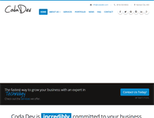 Tablet Screenshot of codadev.com